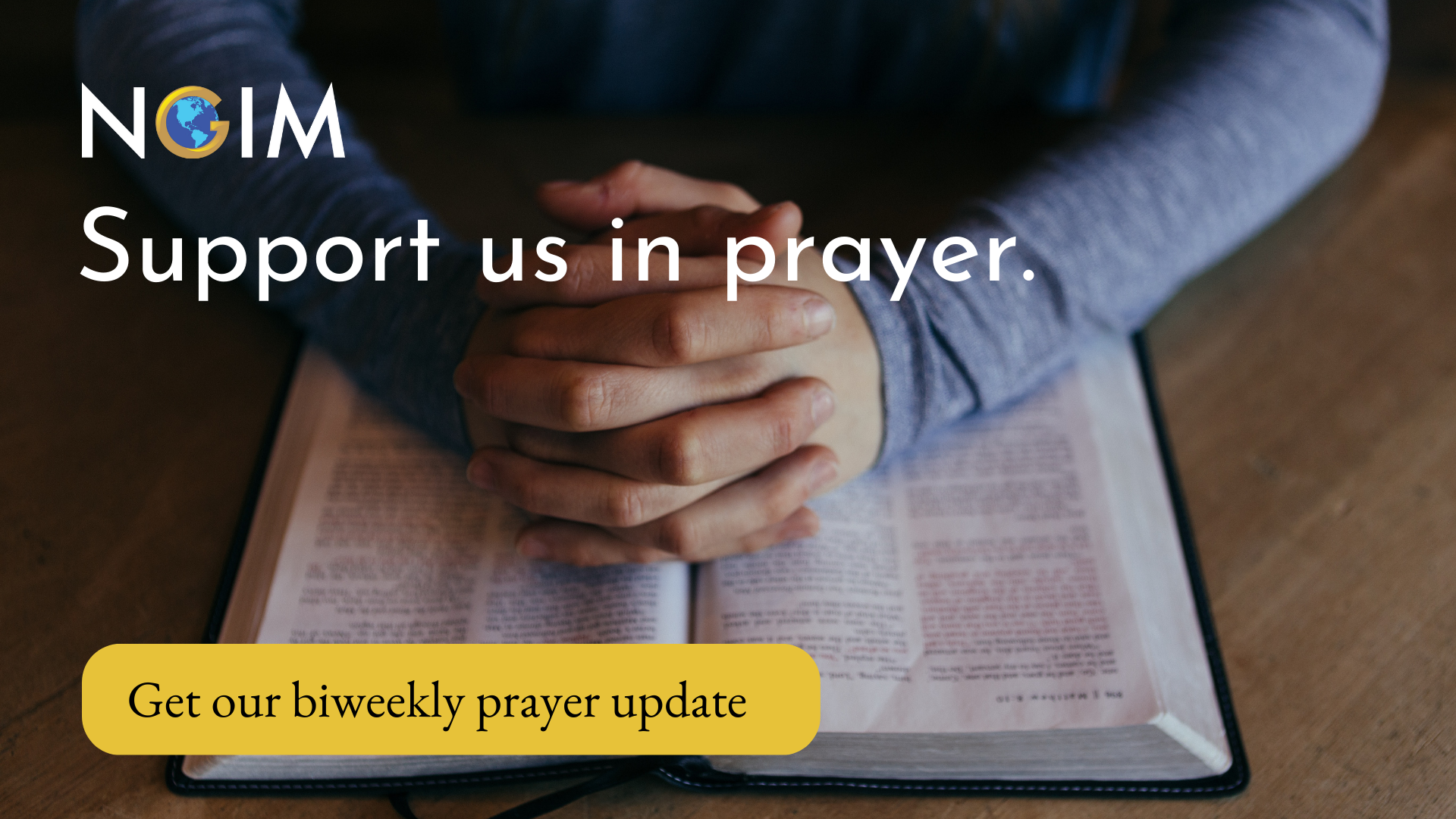 Support us in prayer
